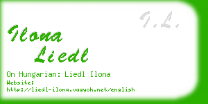 ilona liedl business card